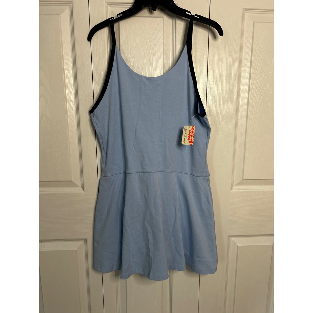 Free People Movement Hot Shot Skortsie Skort Mini Sporty Dress Women's XL Blue